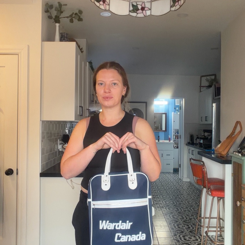 New vintage Wardair Canada tote luggage bag - Picture 14 of 15